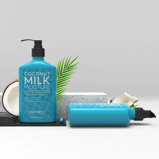 Private Label Cosmetics Best Hair Care Products Professional Hair Beauty Products Detangle Moisture Hydrate Coconut Milk Moisture Conditioner