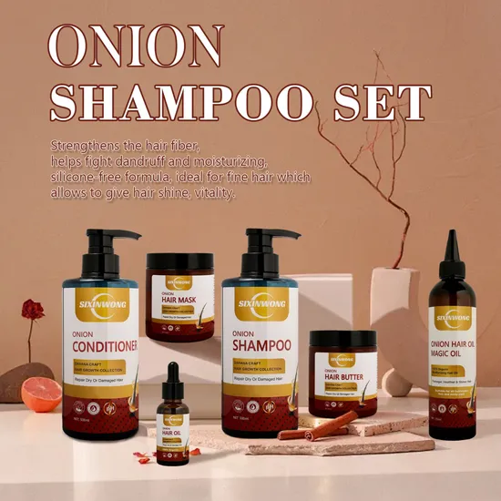 Beauty Cosmetics Onion Strengthen Repair Damage Nourishes All Hair Types Shampoo Conditioner 