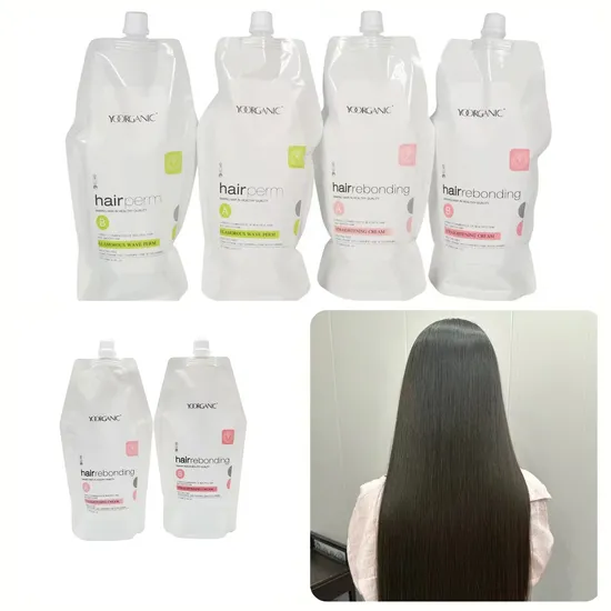 Professional Salon Use Curly Hair Care Products 1000ml*2 Hot Sell Hair Straightening Products 