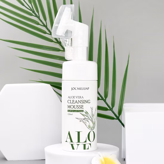 Whitening Facial Foam Cleanser Moisturizing Deep Pore Cleansing Wash All Skin Exfoliating Blackhead Remover Aloe Vera Cleanser 