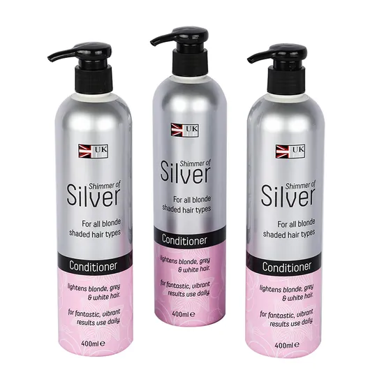400ml Hair Care Shampoo No Silicone Oil Refreshing Silver Hair Conditioner 